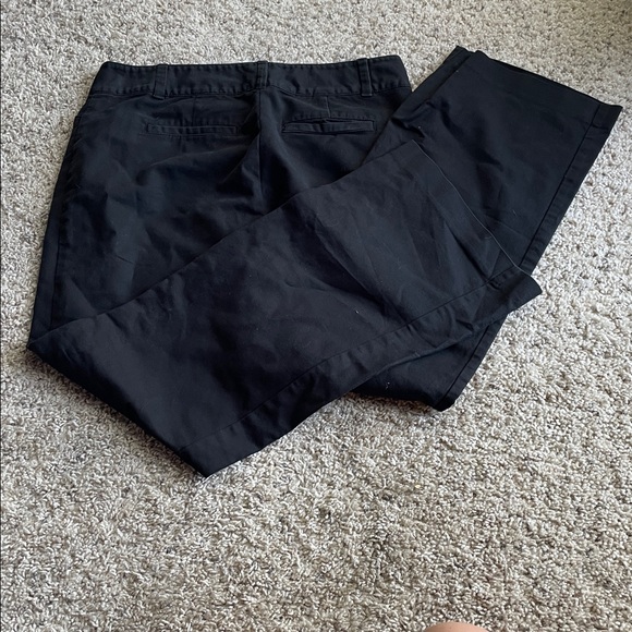 Ann Taylor Classic Everyday Black Wide Leg Dress Pants Trousers Size 10 - Picture 3 of 3